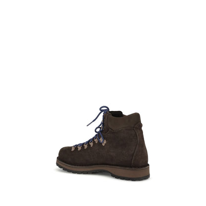 Black Calf Leather Bos Taurus Lace-Up Boots