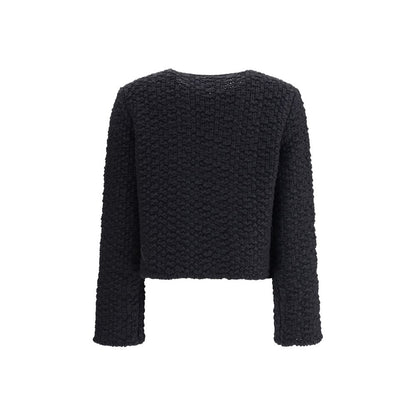 Black Fleece Wool Coat