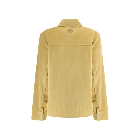 Yellow Cotton Denim Jacket