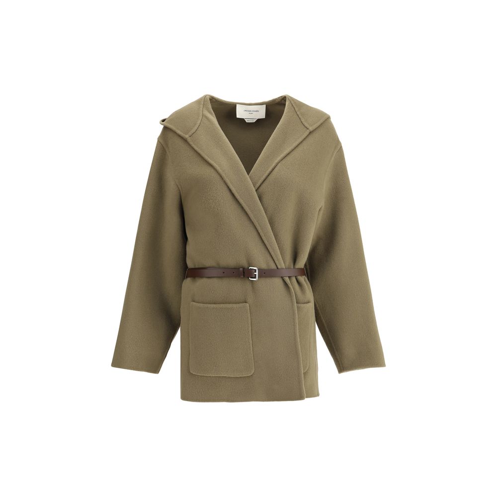 Brown Fleece Wool Coat
