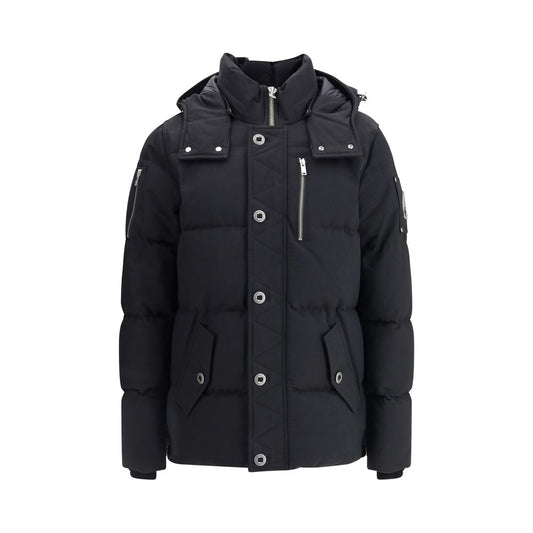 Black Cotton Full-Length Jacket