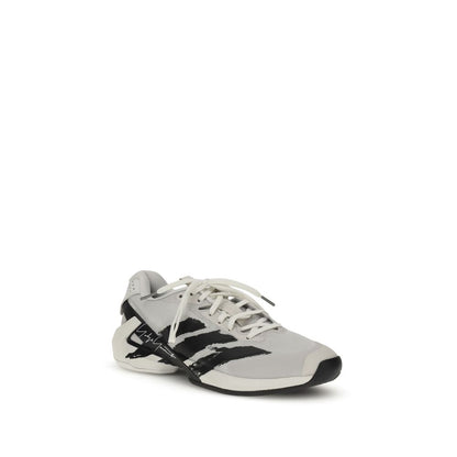 White Fabric Athletic Sneakers