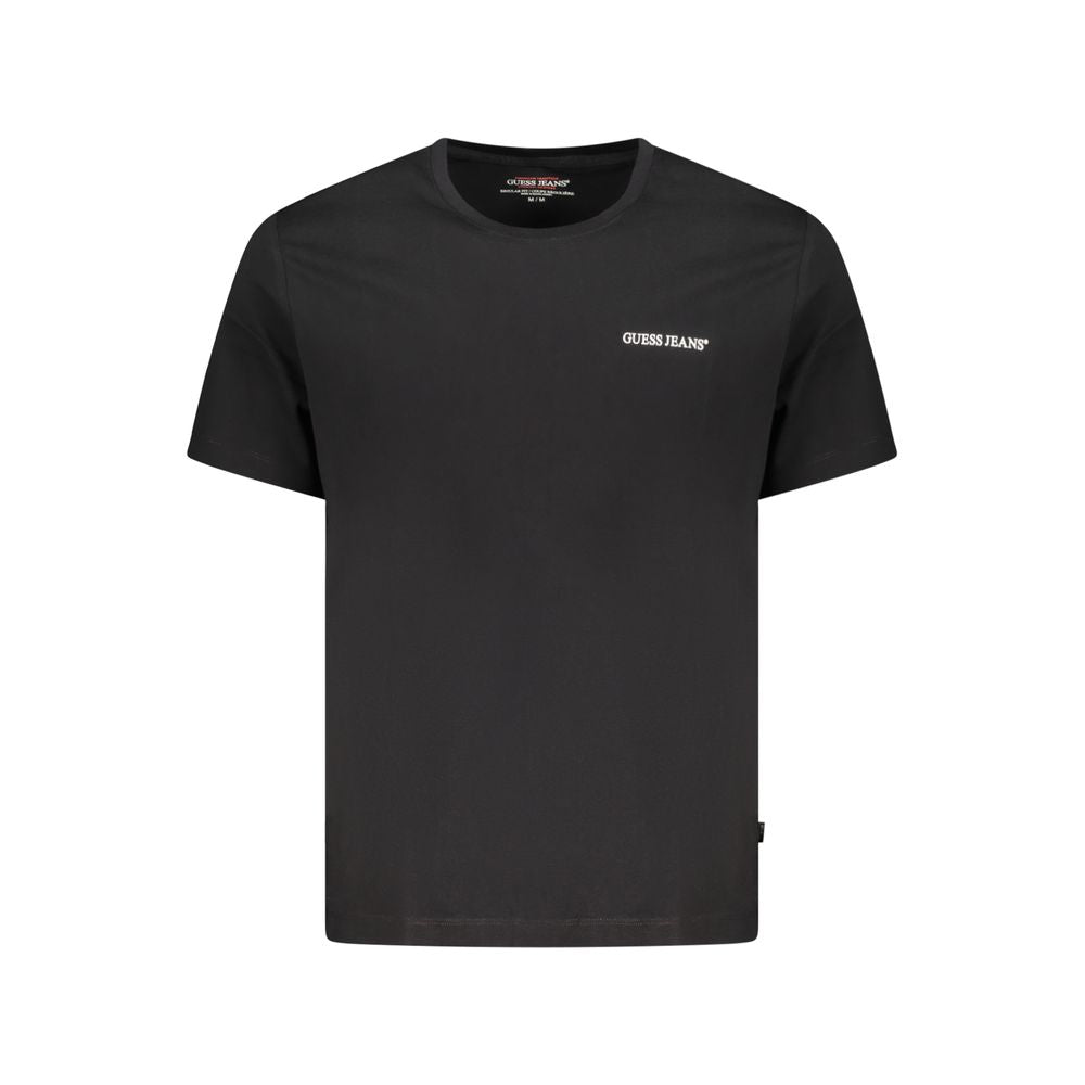 Black Cotton Men T-Shirt