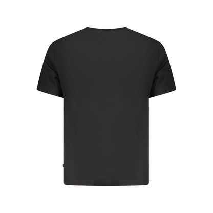 Black Cotton Men T-Shirt