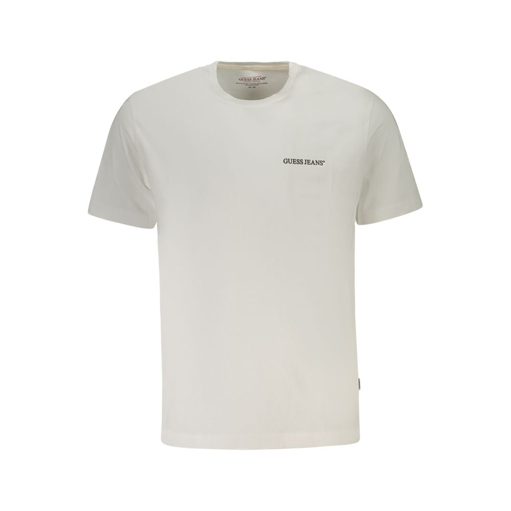 White Cotton Men T-Shirt