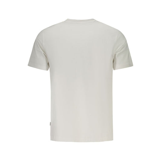 White Cotton Men T-Shirt