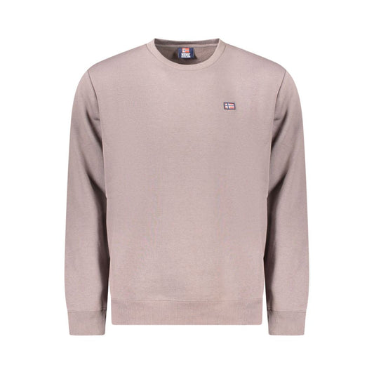 Brown Cotton Men Sweater