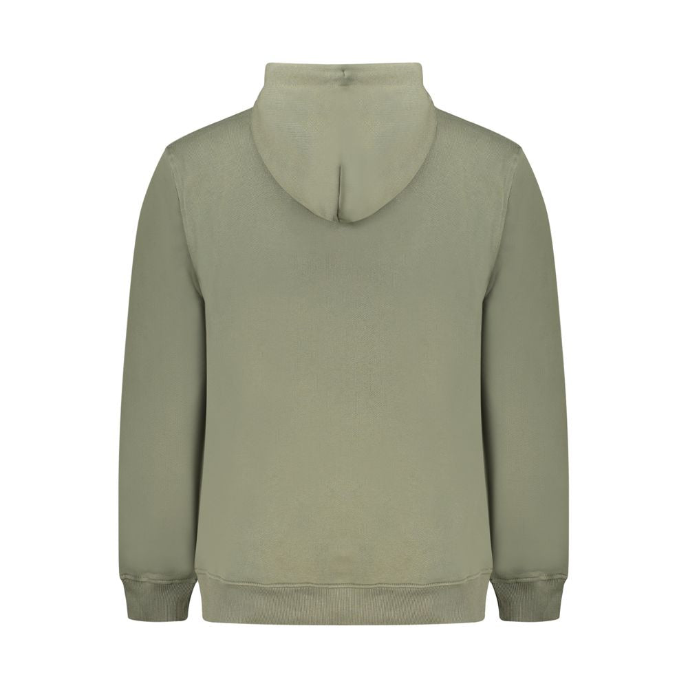 Green Cotton Men Sweater