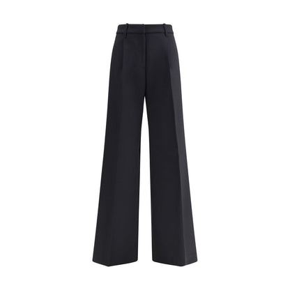 Black Wool Casual Pants