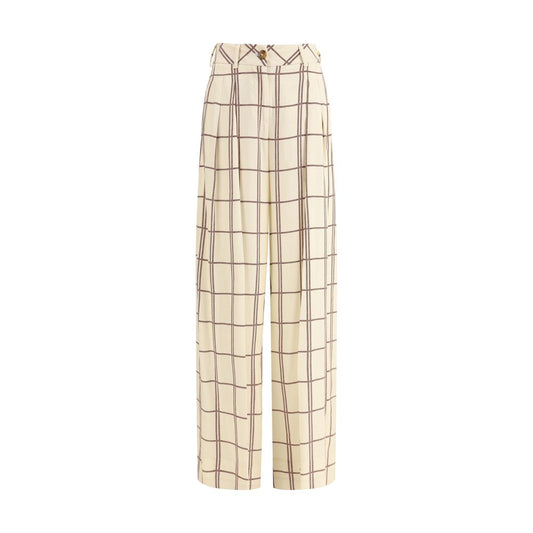 Multicolor Viscose Casual Pants