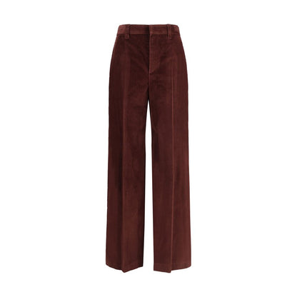 Bordeaux Cotton Casual Pants