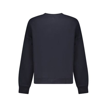 Blue Cotton Men Sweater