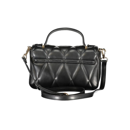 Black Polyethylene Women Handbag