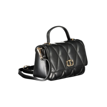 Black Polyethylene Women Handbag