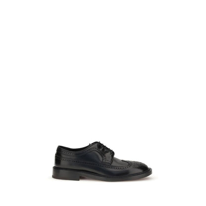 Black Leather Oxfords And Derbies
