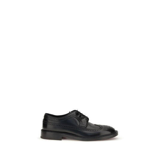 Black Leather Oxfords And Derbies