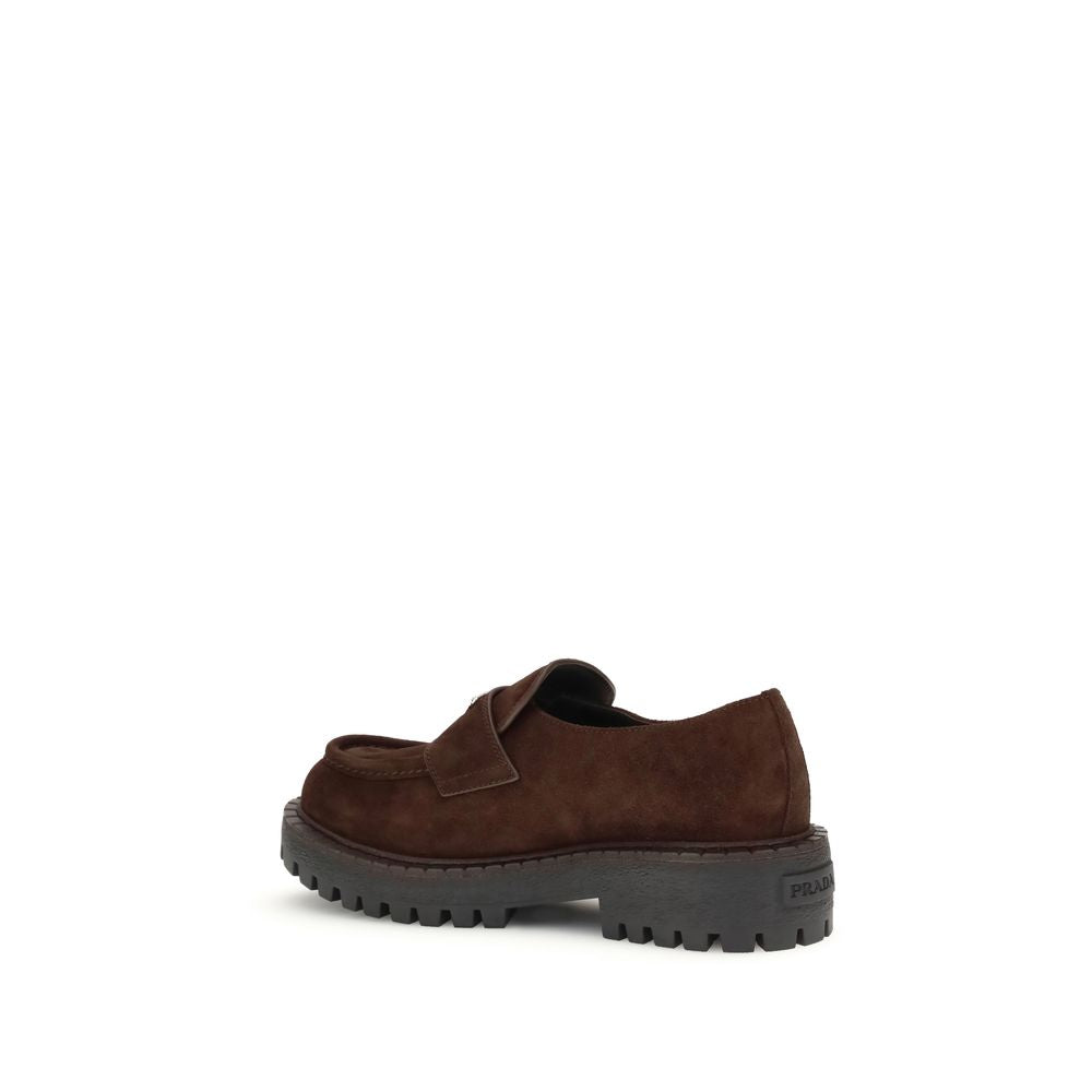 Brown Calf Leather Bos Taurus Slip-On Loafers
