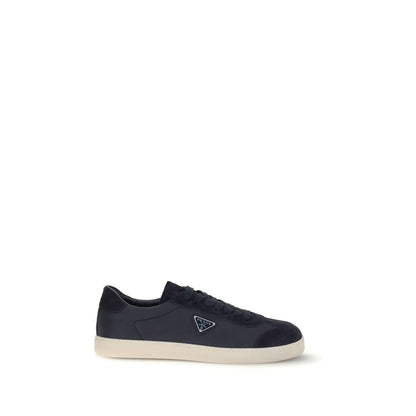 Blue Leather Sneakers