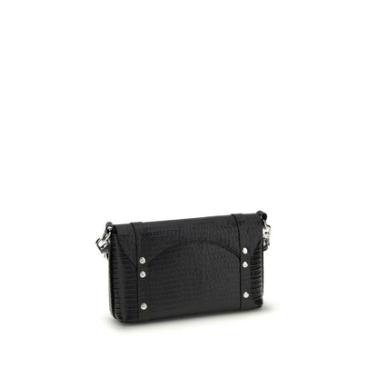 Black Calf Leather Bos Taurus Shoulder Bag