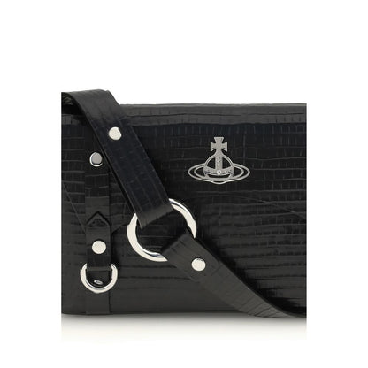 Black Calf Leather Bos Taurus Shoulder Bag