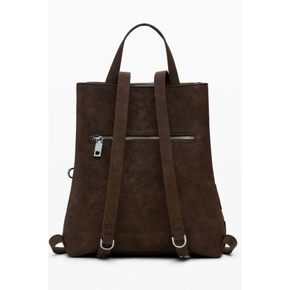 Brown Polyethylene Backpack
