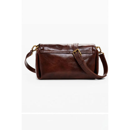 Brown Polyethylene Handbag