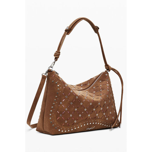 Brown Polyethylene Handbag