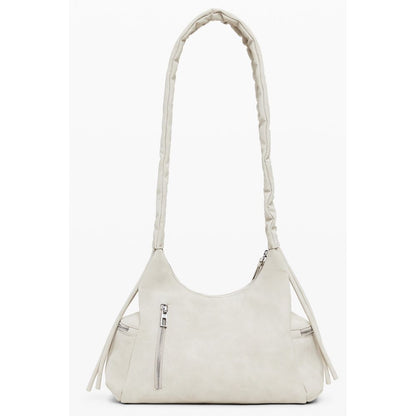 Beige Polyethylene Women Handbag