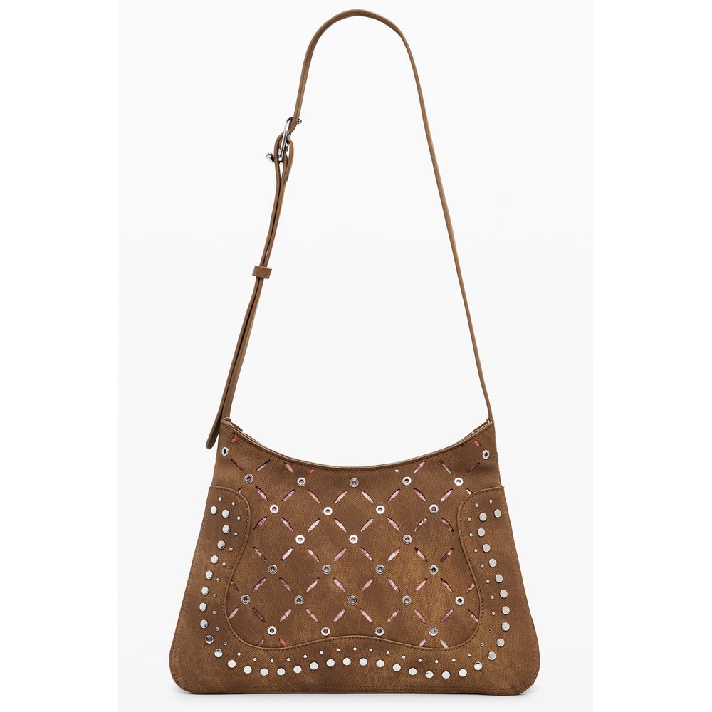 Brown Polyethylene Handbag