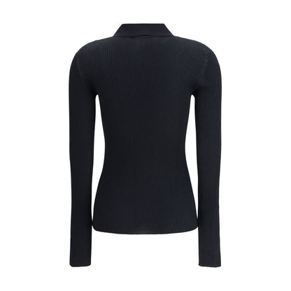 Black Cashmere Polo Shirt