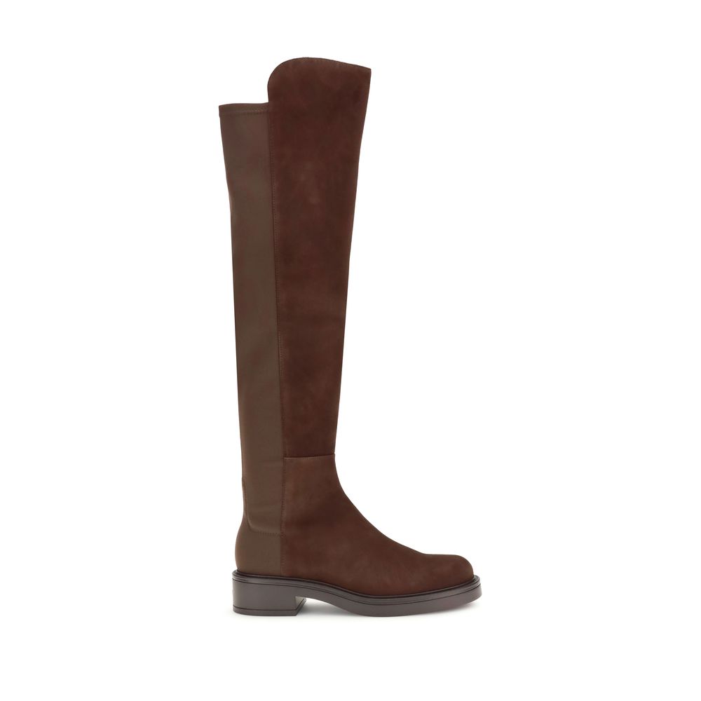 Black Calf Leather Bos Taurus Over The Knee