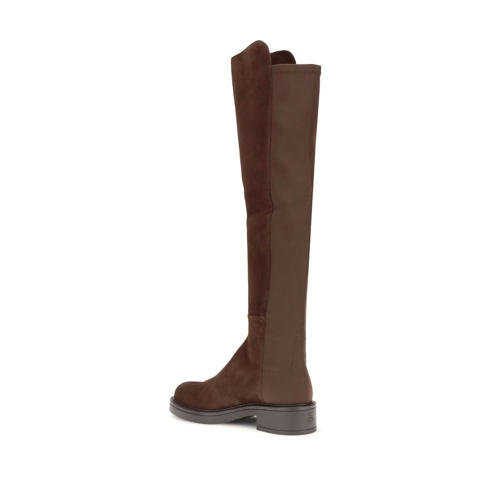 Black Calf Leather Bos Taurus Over The Knee