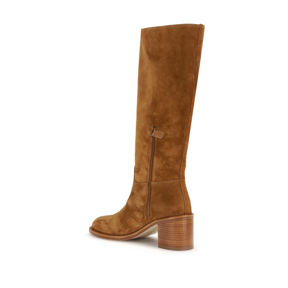 Brown Calf Leather Bos Taurus Boots