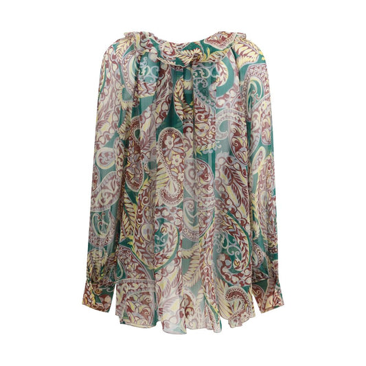 Multicolor Silk Pattern Shirt