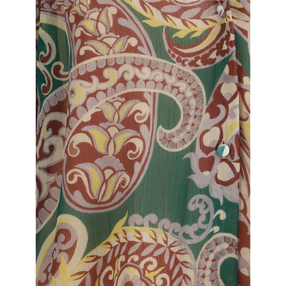 Multicolor Silk Pattern Shirt