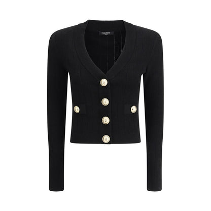 Black Viscose Cardigan
