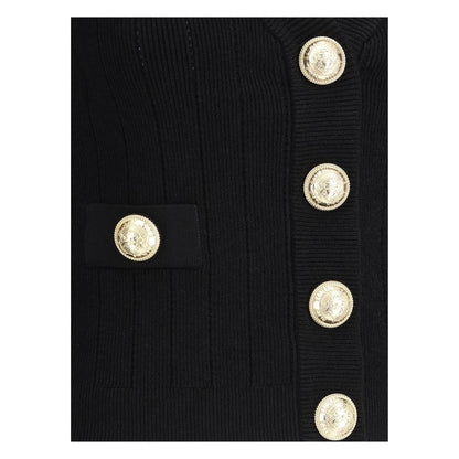 Black Viscose Cardigan
