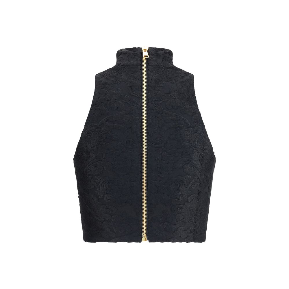 Black Viscose Top