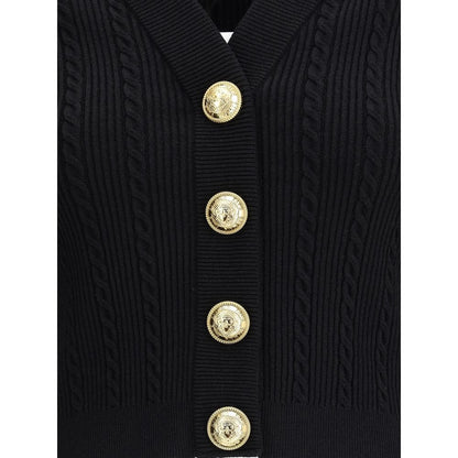 Black Viscose Cardigan