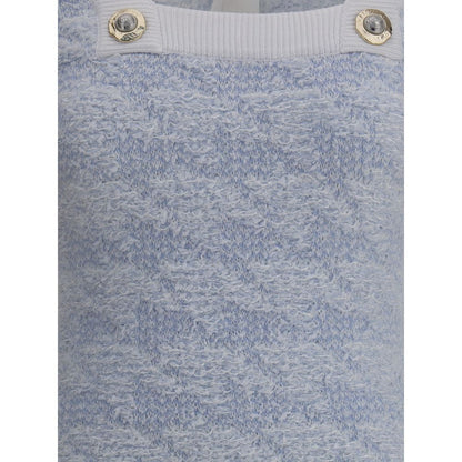 Light Blue Polyamide Casual Dress