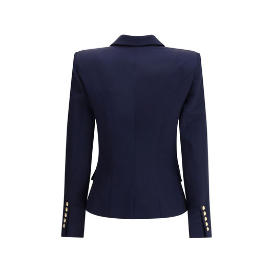 Blue Fleece Wool Blazer