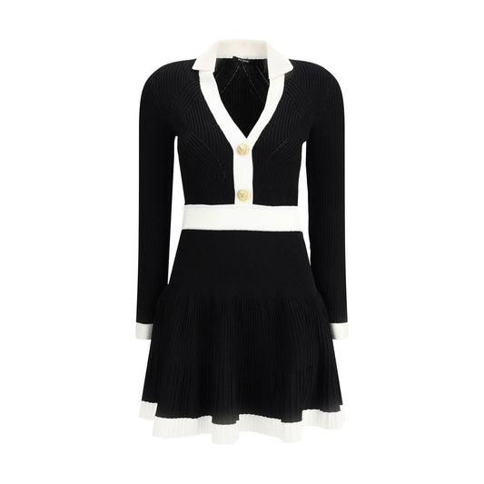 Black Viscose Casual Dress