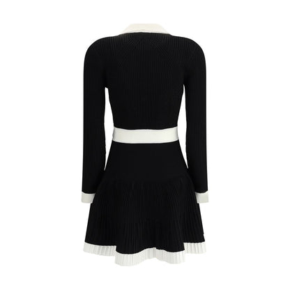 Black Viscose Casual Dress
