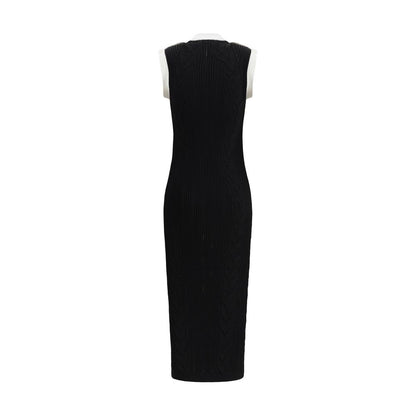 Black Viscose Casual Dress