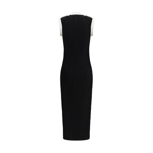 Black Viscose Casual Dress