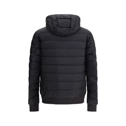Black Nylon Full-Length Jacket