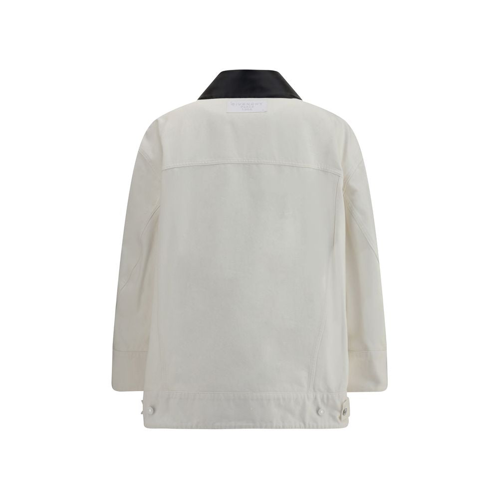 White Cotton Denim Jacket