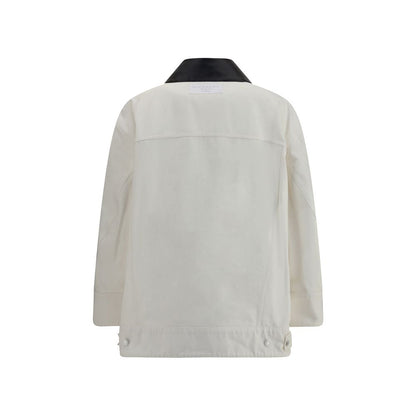 White Cotton Denim Jacket