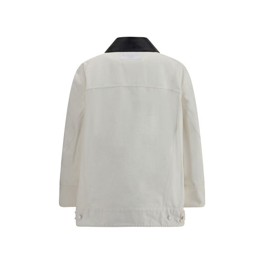 White Cotton Denim Jacket