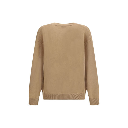 Beige Merino Wool Cardigan